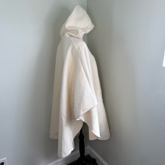 Bridge Gate Ivory Women's Hooded Cape/Poncho Size S - Picture 7 of 9